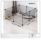 Cat and Dog Pet Fence Indoor Enclosure Freely Combinable Cat Cage Dog Cage Training Isolation Toilet Area for Small and Medium-Sized Dogs