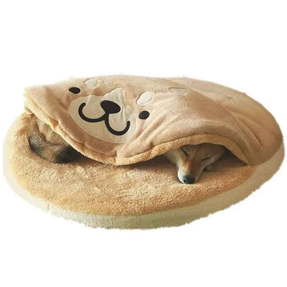 Lovely Warm Dog Bed Pet Basket Cat House Sofa for Medium Large Dog Sofa Bed Cushion Dog Bed House Pet Supplies Accessories