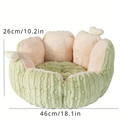 Cats Bed Warm Dogs Accessories Fluffy Houses and Habitats Plush Pet for Winter Goods House Cushions Things Puppy Products Basket