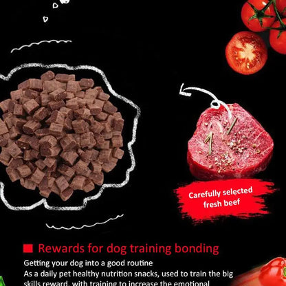 Dog Snacks Beef Particles Appetising Digesting Nutritious Delicious Chewy Training Rewards for Adult Dog Puppies Pet Food Snacks