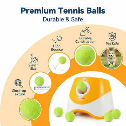 Dog Pet Toys Three-speed Distance Adjustment Automatic Throwing Machine Catapult 3/6/9m Tennis Launcher Pet Ball Throw Device