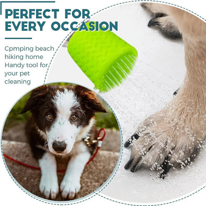 Portable Pet Shower Head - Adjustable Silicone Bath Sprayer for Dogs and Cats, Gentle Water Flow for Outdoor & Indoor Pet
