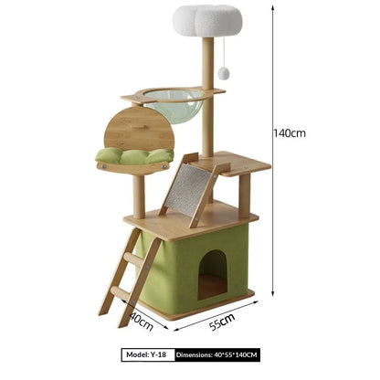 Cat Climbing Frame Cat Tree Integrated Large Wooden Cat Frame House Grab Post Space Cabin Cat Frame Cat Climbing Tree Cat Toys