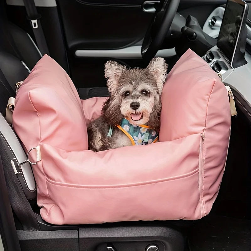 Waterproof Luxury Dog Car Seat Pet Beds Comfortable Puppy Dog Beds Soft Travel Pet Car Seat with Safety Buckle Dropshipping