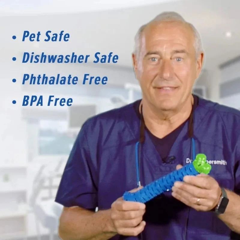 Dog Tooth Grinding Stick Food Grade Cleaning Massager Rubber Tooth Brush Chewing Toy Teeth Cleaning Pet with Slight Bite Force