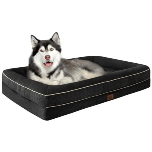 Waterproof Memory Foam Dog Beds for Extra Dogs Non-Slip Orthopedic Dog Beds Washable Couch Pet Bed with Removable Cover,X