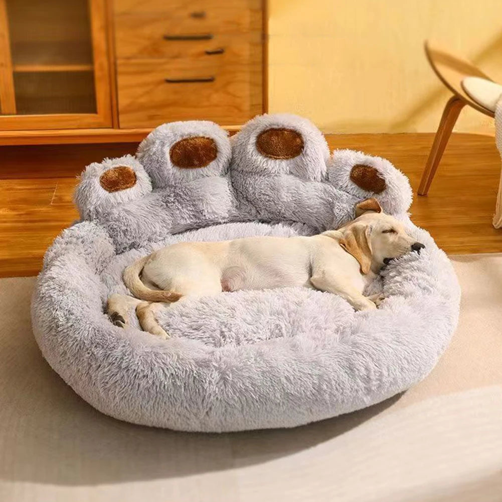 Dog Bed Winter Cat Pet Sofa Cute  Shape Comfortable Pet Sleeping Beds For Small Medium Large Soft Fluffy Cushion Dog Bed