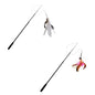 1.8M Cat Teaser Four Section Expandable Cat Fishing Rod Toy with Catnip Interactive Teaser for Kittens Petshop Accessories Durab