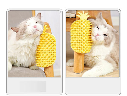 Cat Scratcher Massager Pet Hair Removal Massage Comb Kitten Wall Corner Self Cleaning Rubbing Grooming Brush Cats Accessories