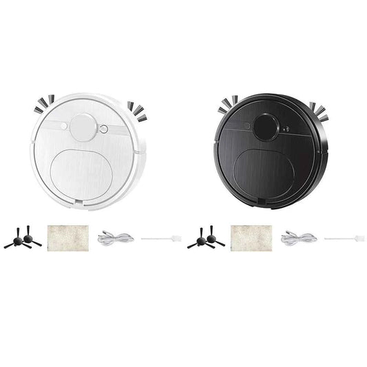 3 In 1 Smart Sweeping Robot with Brush & Mop Robot Vacuum Cleaner Rechargeable Strong Power Sweeping Machine for Home Cleaning