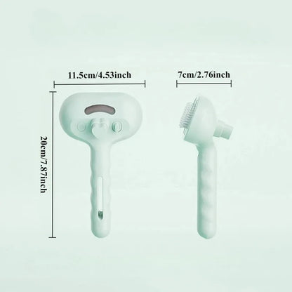 Pet Comb Steam Massage Brush Soft Tooth Spray Universal Brush 3in1 Hair Removal Multifunctional Massage Comb USB Spray Brush For