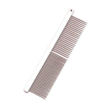 Copper Dog Grooming Combs Pet Boundary Knot Massage Tools Professional Salon Cat Hair Cleaning Crescent High Low Teeth 7817#