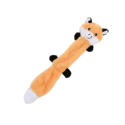 1/3 Pcs Large Dog Toy Bite-Resistant Sound Plush Toy Squirrel, raccoon, fox Cartoon Pet Toy Squeaky Dog Toy For Small Medium Dog