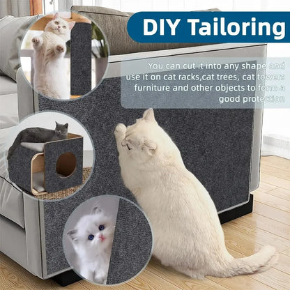 PLOVG Wall Self-Adhesive Anti Cat Scratch Sofa DIY Cats Scratch Protection Paws Sharpen Trimmable Carpet Cats Scratch Board ﻿