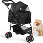 Pet Stroller For Small Medium Cats&Dogs 3 Wheels Foldable with Breathable Mesh Canopy Pet Travel Carrier Suitable Outdoor Travel