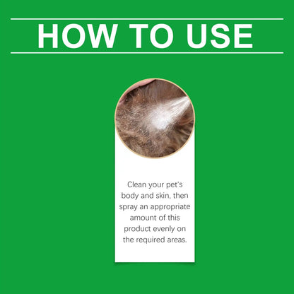Dog Skin Soothing Spray 50ml Anti Itch Relief Pet Hot Spot Wound Care Moisturizer Cat Puppy Coat Healing Quick Absorb Liquid