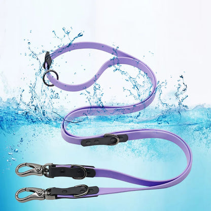 Waterproof Dog Leash with 2 Hooks for Walking,Adjustable for Traffic Control Safety Durable and Odor Proof for Medium Large Dogs