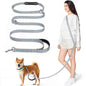 Tivray Hands Free Dog Leash with Sponge Handle 8.5ft Versatile Crossbody Waist Leash with 3 Rings for Puppy Leash for Walking