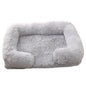 Half Surround Dog Bed Soft Square Pet Cat Sofa Full Filling Medium Pet Dog Kennel Plush Cat Cushion House