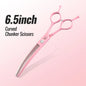 Fenice Dog Beauty Scissors Colorful 6.5/7/7.5 inch JP440C Professional Dog Grooming Scissors Curved Thinner Chunker Shears Tools
