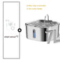 14L/7L Automatic Dog Water Fountain Stainless Steel Cat Pet Fountain with window Silent Cat Dog Water Feeder( No 5V 1A Plug