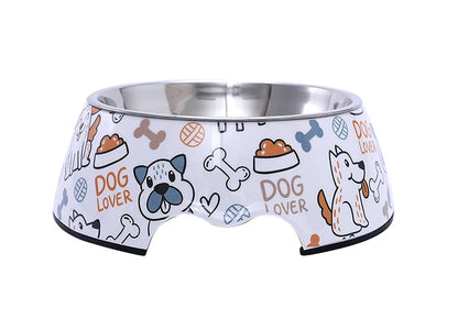 HOOPET Stainless Steel Pet Bowl Cat Feeder Drinker Supplies Kitten Puppy Food Feeding Water Drinking Bowls Pet Accessories