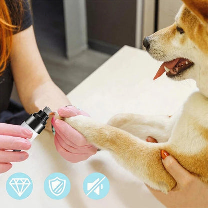 Silent Groom Pro Nail Grinder, 2025 Upgraded Silent Groomer Pro Nail For Dogs, Rechargeable USB Charging Pet Nail Grinder