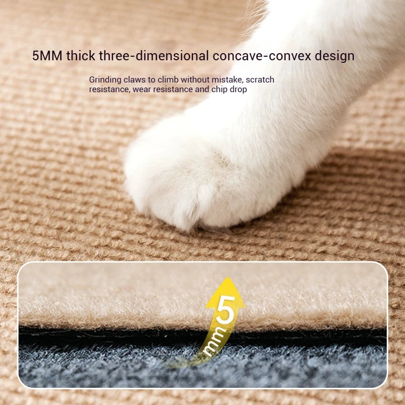 DIY Cat Scratching Post Sofa Protection Self-adhesive Carpet Cats Scratch Board Cats Toys Anti Cat Scratch Sofa Cat Crawling Mat