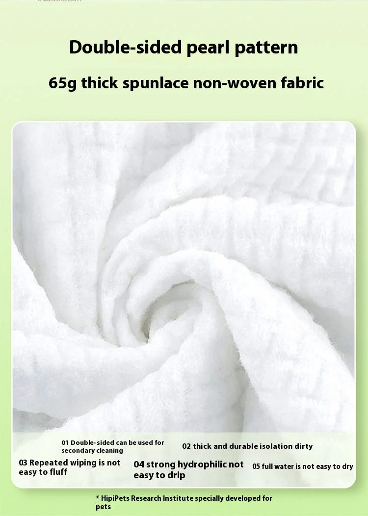 Pet Unwashed Gloves, Dog Bath Deodorizing, Cat Puppy and Kitten Dry Cleaning, Paw Wet Wipes, Cleaning Supplies 6 Pieces