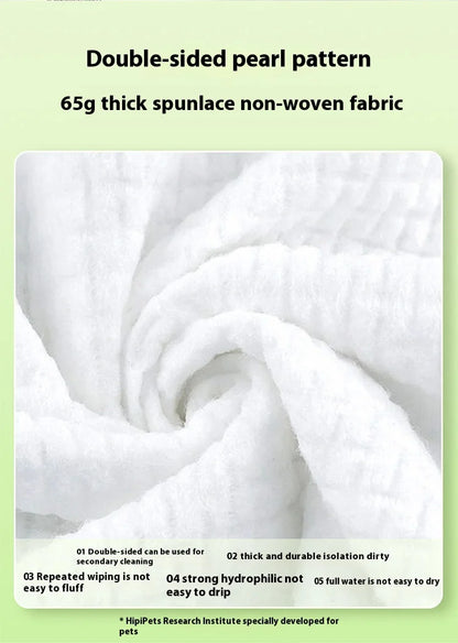 Pet Unwashed Gloves, Dog Bath Deodorizing, Cat Puppy and Kitten Dry Cleaning, Paw Wet Wipes, Cleaning Supplies 6 Pieces