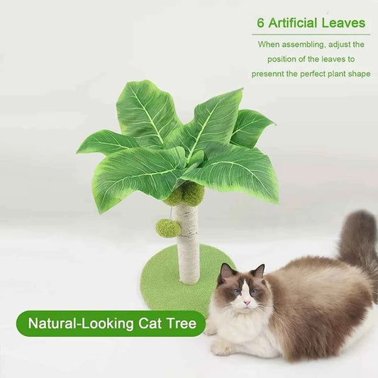 A04I Cat Scratching Post for Cats Tree Catcus Cat Scratcher Posts Toy Cute Kitten Kitty Sisal Rope Scratch with Teaser Ball