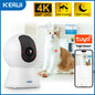 KERUI WiFi IP Pets Camera Home Security Dog Cats Camera Tuya Smart 4K 8MP HD Video Night Vision Surveillance AI Alerts Mini Cam
