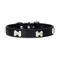 New Bone Leather Durable Pet Dog Collars Puppy Pug Collars for Small Large Dog Puppy Neck Collar GXQ13