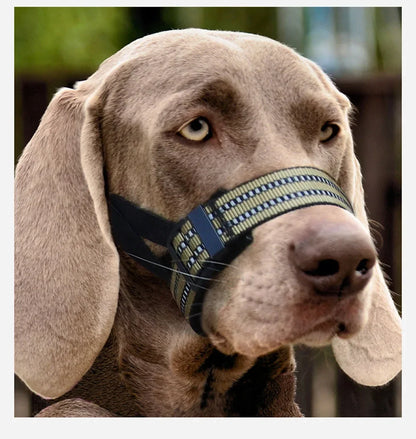 Breathable Pet Mouth Cover Adjustable Tactical Dog Muzzle Anti Bite Semi Closed Dogs Mask for Puppies Pet Large Dogs Accessories