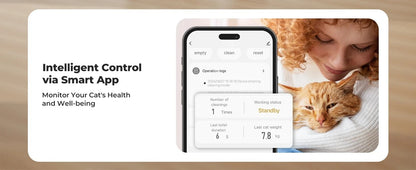 Automatic Cat Litter Box Extra Large Self Cleaning Litter Box with APP Control Odor Control for Multi-Cat Compatible