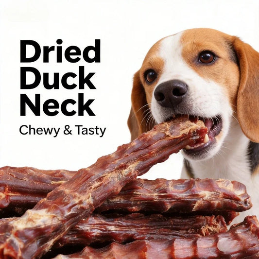 200g Air-Dried Duck Neck Dog Treats Delicious Flavor Natural Teeth Cleaning Dental Care Chews for Dogs