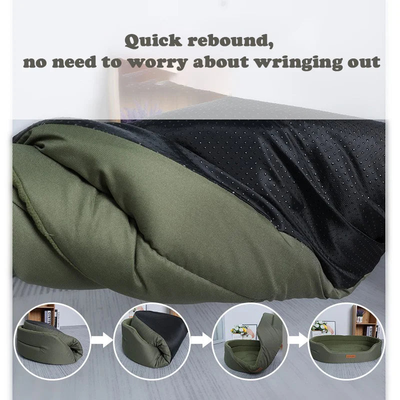 Winter Waterproof Orthopedic Foam Dog Beds for Small Medium Large Dogs Durable Dog Sofa The Pet Bed Washable Removable Cover