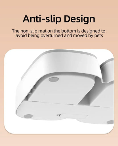 2 Meals Timed Automatic Dog Feeder Dual Bowls Smart Cat Food Dispenser Wet Dry Pet Food Dispenser Pet Feeder Cat Accessories