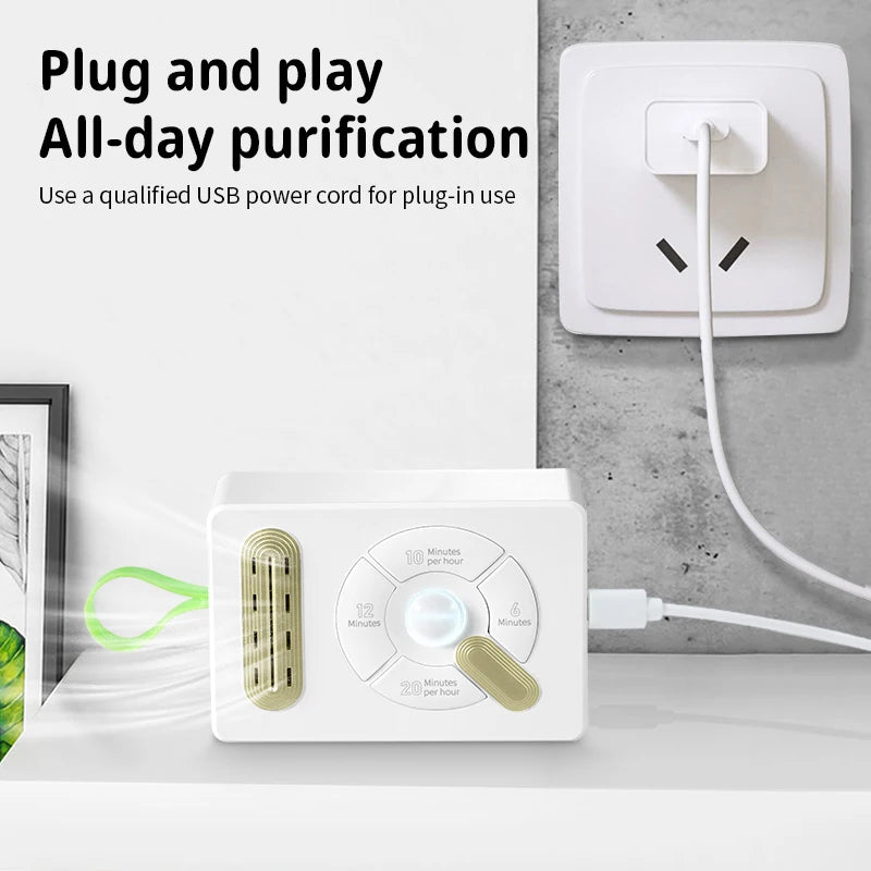 1PC, Pet cat air purifier, built-in sensor, automatic stop and run, USB power supply, purified air, clean air, fresh air, purifi