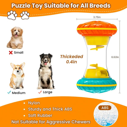 Interactive Dog Puzzle Toys for Boredom, Dogs Enrichment Toy to Keep Them Busy, Treat Dispensing Slow Feeder