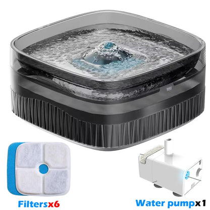 Dog Water Fountain for Cat Dogs, 5.5L Large Automatic Pet Water Dispenser, Cat Water Fountain Dog Water Bowl Dispenser Multi-Pet