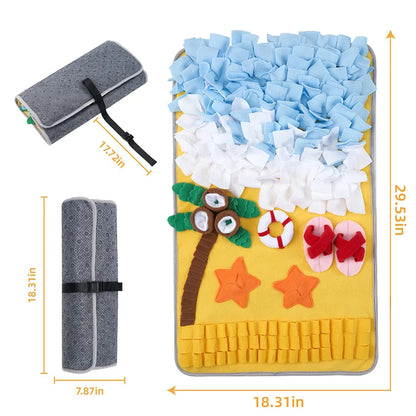 Dog Snuffle Mat, Interactive Slow Feeder, Foraging Game, Anxiety Relief Toy for Dogs, Indoor Outdoor Dog Enrichment