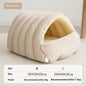 Heated Cat Bed Winter Warm Plush House with Removable Cover Waterproof Scratch Resistant for Cats Small Dogs Comfort Pet Warmth