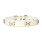 New Bone Leather Durable Pet Dog Collars Puppy Pug Collars for Small Large Dog Puppy Neck Collar GXQ13