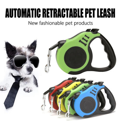 New Leash for Big Dog Retractable Leash 5 Meters Hands Free Small Dog Leash Double Strap for Dogs GXQ12