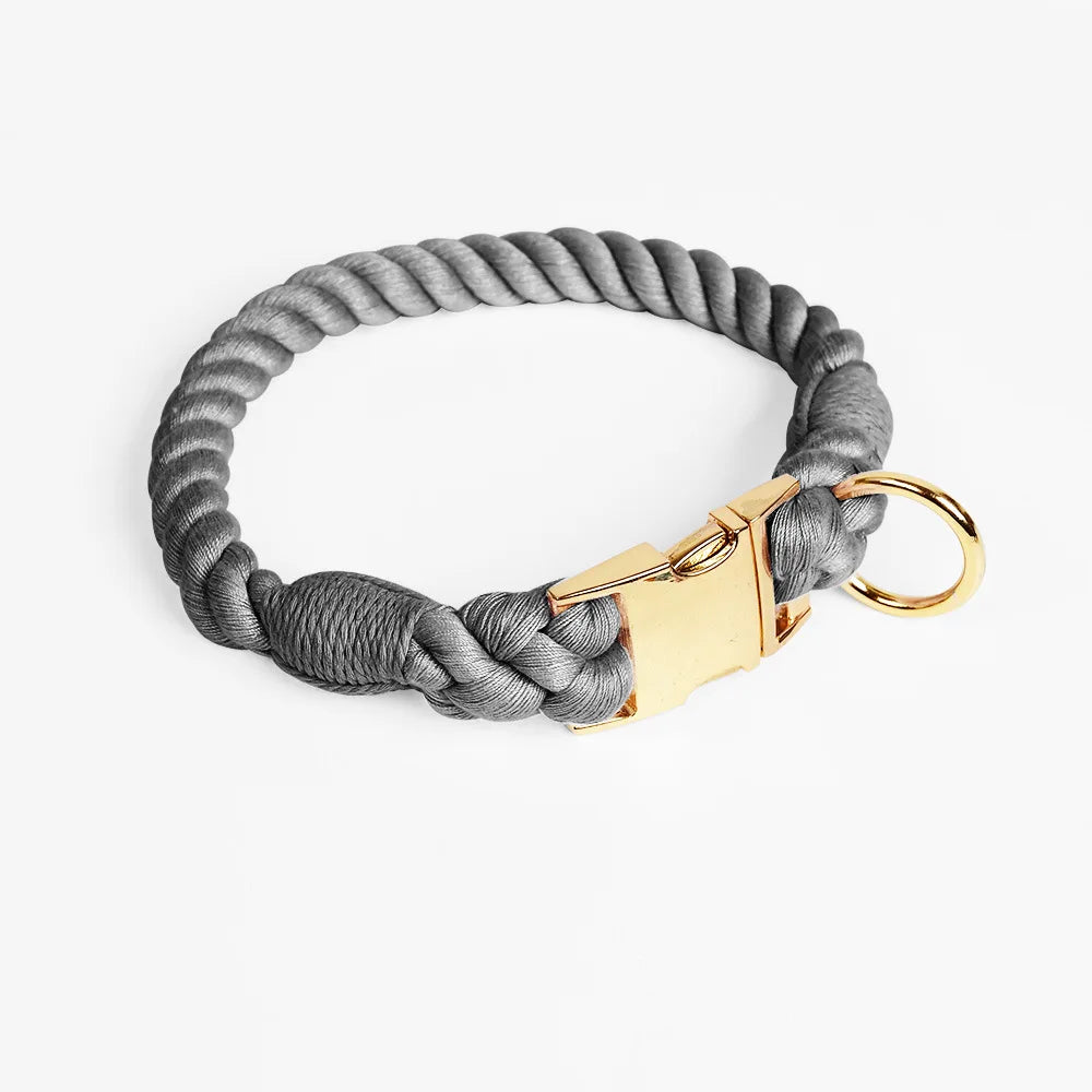 Rainbow Dog Collar Pet Puppy Walking Training Dog Collar with Metal Buckle for Large Medium Small Strap Belt Cotton Dogs Collar