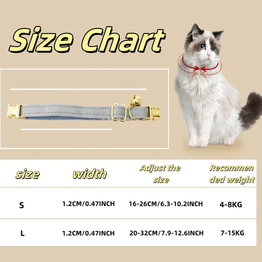 Custom Cat Collar with Free Laser Engraving – Anti-Lost Personalised Collar for Kittens & Puppies (12 Colour/Size Options) - Pet Suppie