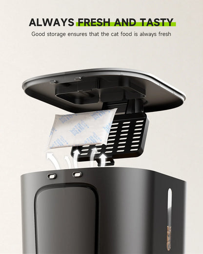 APETDOLA Automatic Cat Feeder Pet Smart Cat Food Dispenser Remote Control WiFi Button Timed Feeders For Cats Dog Accessories