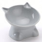 Hot-selling Nordic style pet bowl, cervical vertebra protection cat bowl anti-tip plastic inclined mouth cat bowl pet supplies