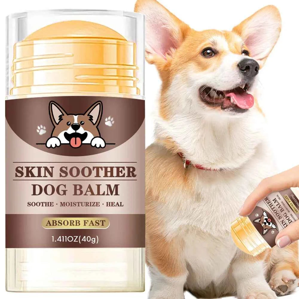 Skin Soother Dog Balm, 1.41oz Balm Stick for Pets, Soothe & Heal Dry Paws, Natural Beeswax & Vitamin E, Fast Absorbing